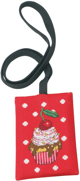 Broderikit Cup Cakes 8 x 13 cm