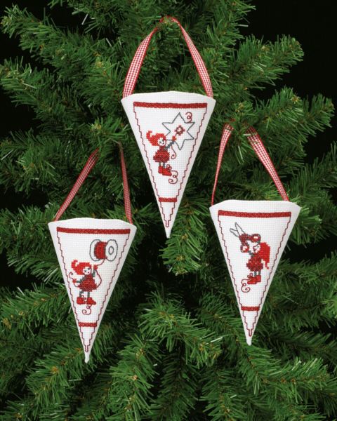 Broderikit Aktive nisser 10 x 13 cm