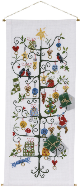 Broderikit Juletræ 30 x 71 cm R5205/30