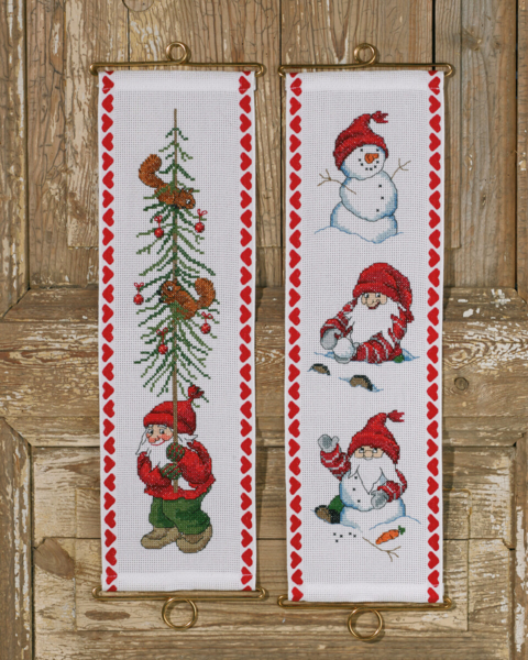 Broderikit Nisse m/ træ M/5188/12 12 x 39 cm
