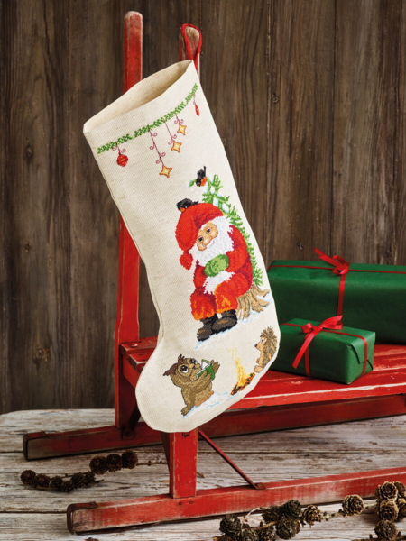 Broderikit Uglen læser 27 x 44 cm