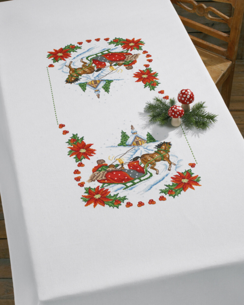 Broderikit Kirke, Kane & Stjerne 140x220 cm