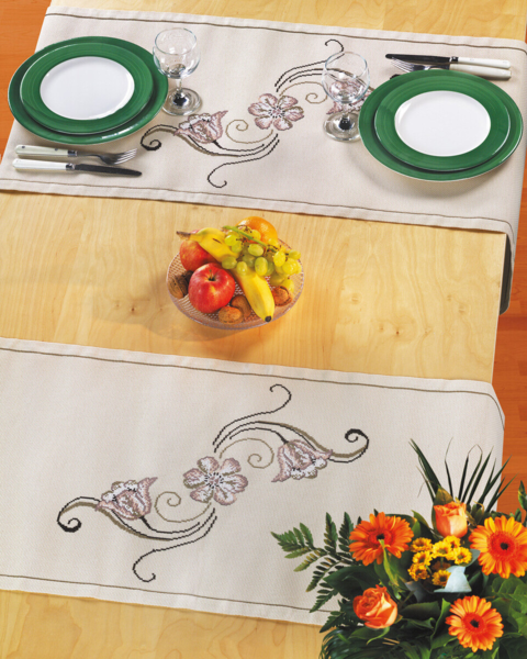 Broderikit Partner løber 44 x 119 cm