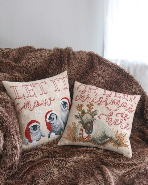 Broderikit Let it snow 40 x 40 cm