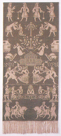 Broderikit Beiderwand blå 81 x 193 cm