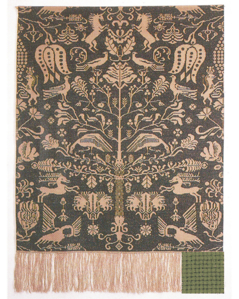 Broderikit Beidewand Lys Grøn 101 x 140 cm