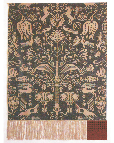 Broderikit Beidewand rød 101 x 140 cm