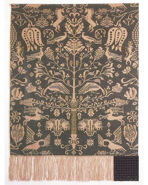 Broderikit Beidewand mørk grøn 101 x 140 cm