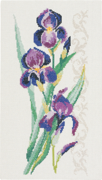 Broderikit Blomster ophæng 34 x 60 cm