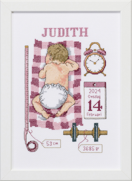 Broderikit Dåbsminde Judith 21 x 30 cm
