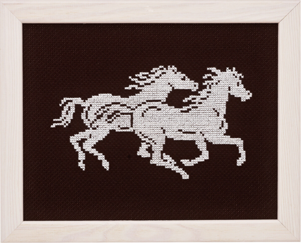 Broderikit Heste i gallop 5381 17 x 22 cm