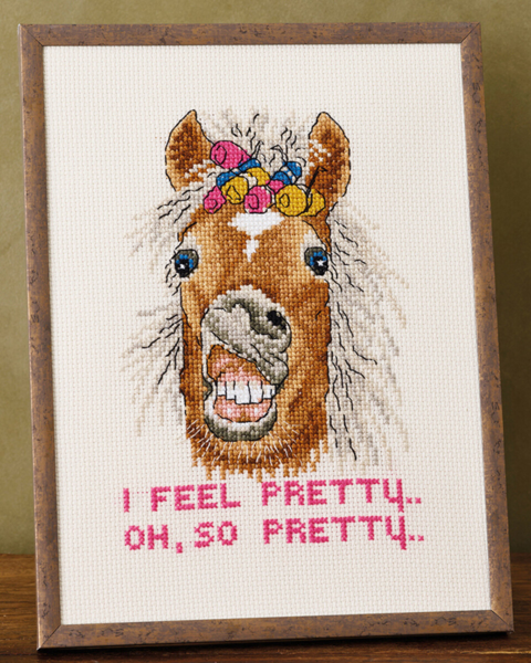 Broderikit I feel pretty R5799 18 x 24 cm