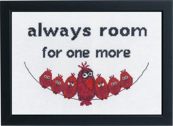 Broderikit Always room for one 29x20 cm