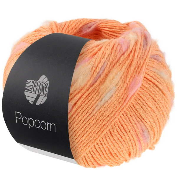 Lana Grossa Popcorn 02 Mandarin/rosa/vanilje/syren