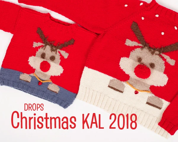 DROPS Jule-Knit-Along 2018 - Børnebluse