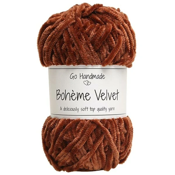 Go Handmade Bohéme Velvet Dobbelt 17620 Rust