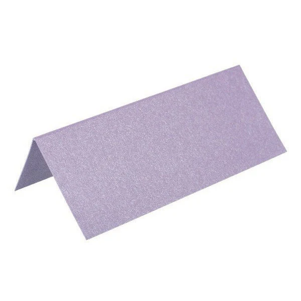 Paper Line Metallic Bordkort, 250 g, 7 x 10 cm, 10 stk Lilla