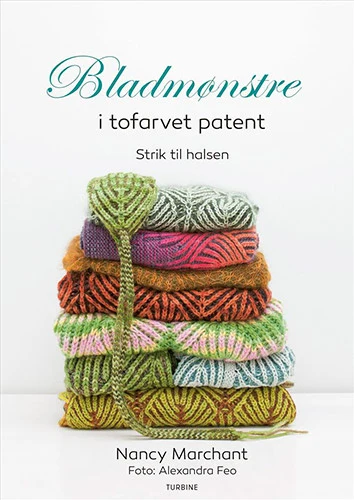 Bog: Bladmønstre i patent - strik halsen