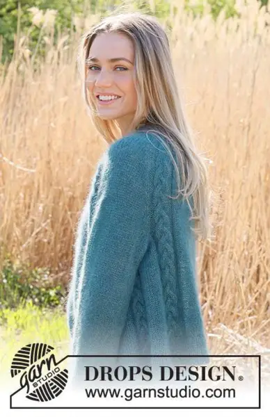 236-26 Cabled Bliss Cardigan by DROPS Design
