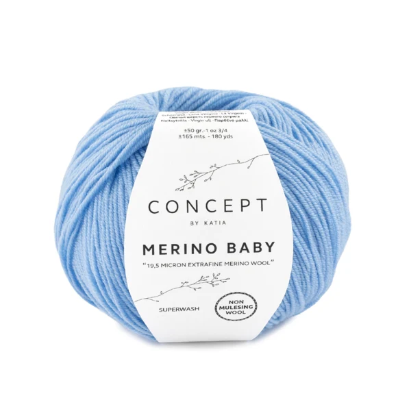 Katia Concept Merino Baby 041 Lys blå