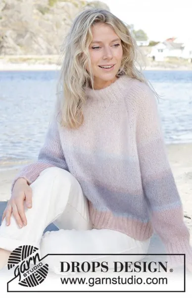 241-3 Watercolour Horizons Sweater by DROPS Design