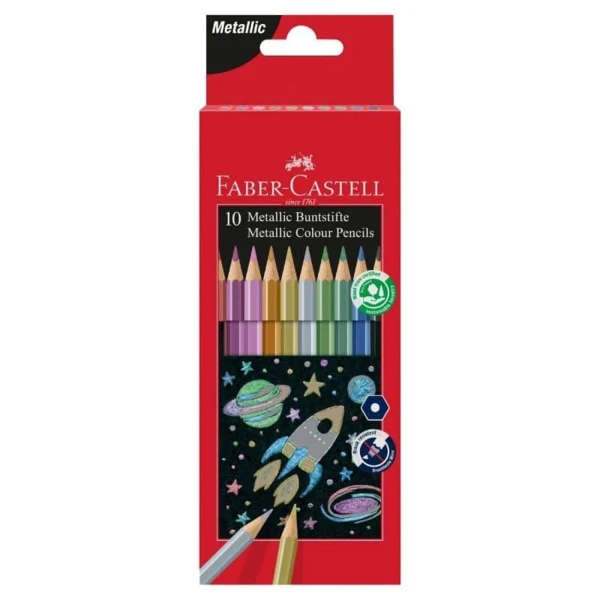 Faber-Castell, Metallic Colour Pencils 10 stk