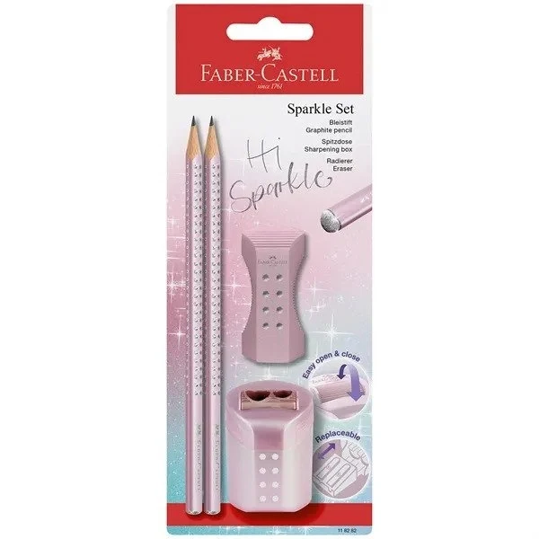 Faber-Castell, Sparkle blyantsæt, pink