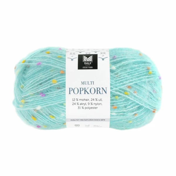 Gjestal Multi Popkorn 507 Lys turkis