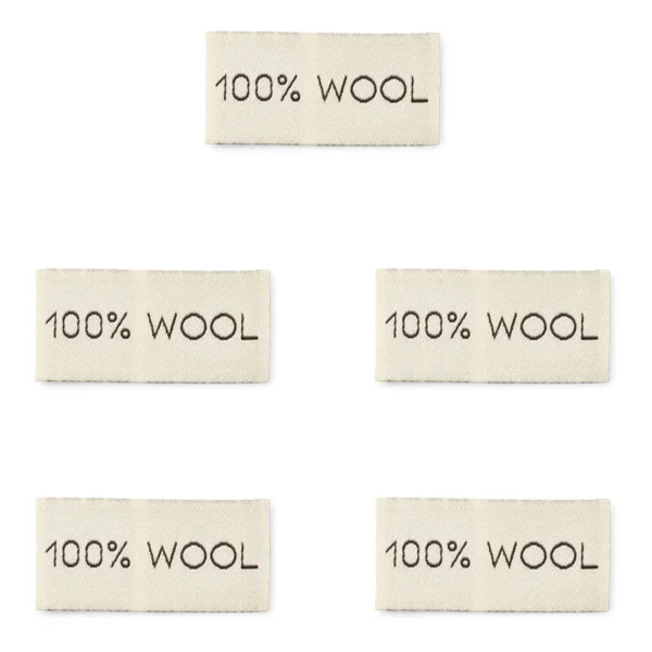 LindeHobby 100% Wool, Label (4 cm x 2 cm)
