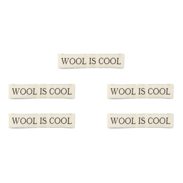 LindeHobby Wool Is Cool Label (7 cm x 1 cm)