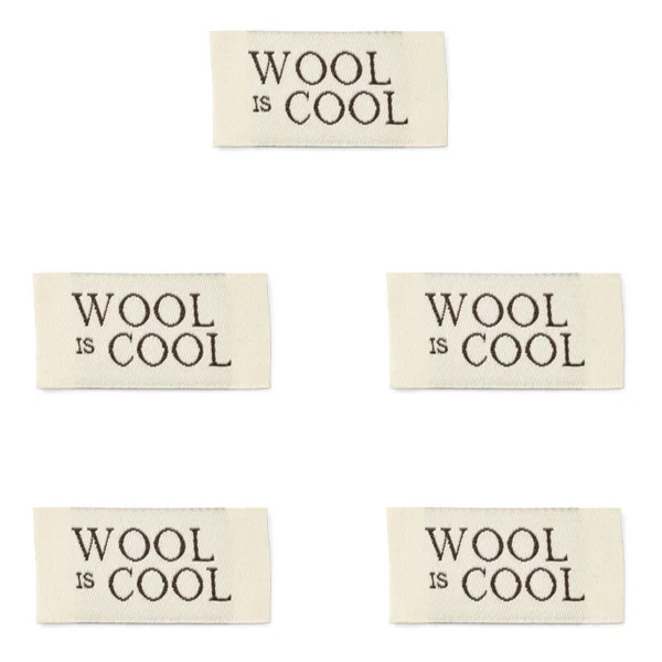 LindeHobby Wool Is Cool Label (4 cm x 2 cm)