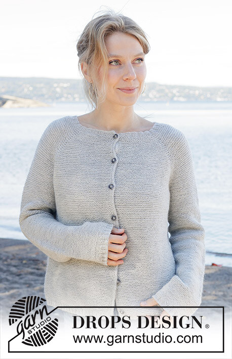 257-23 Misty Lake Cardigan by DROPS Design