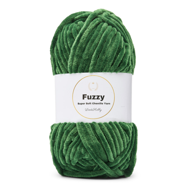 LindeHobby Fuzzy Chenille 38 Grøn