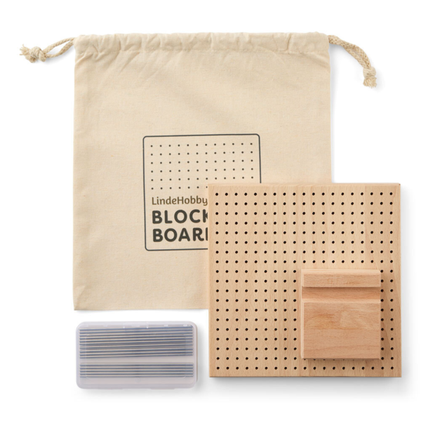 LindeHobby Blockingplade, Træ, 20x20 cm