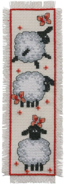 Broderikit Bogmærke Får 7 x 22 cm