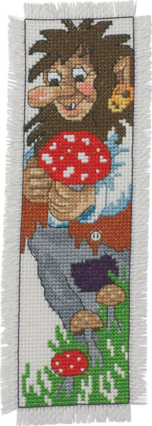 Broderikit Troldefar bogmærke 7 x 22 cm
