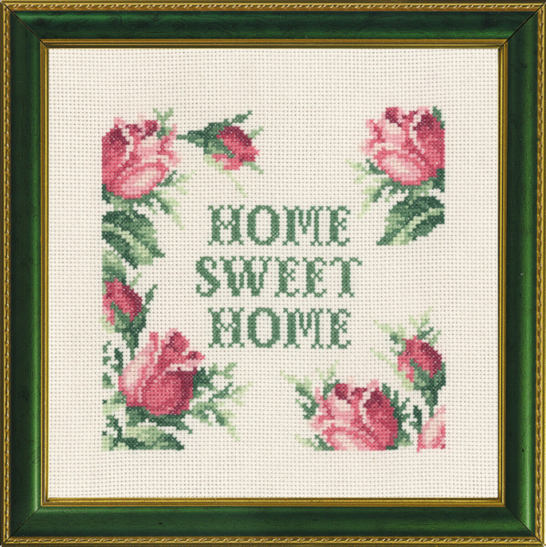 Broderikit Home sweet home 5420/01 20x20 cm