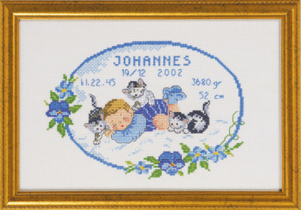 Broderikit Baby Johannes 29 x 19 cm R5425/82