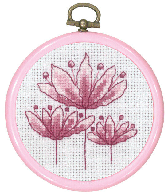 Broderikit Rosa Tulipaner 8 Ø