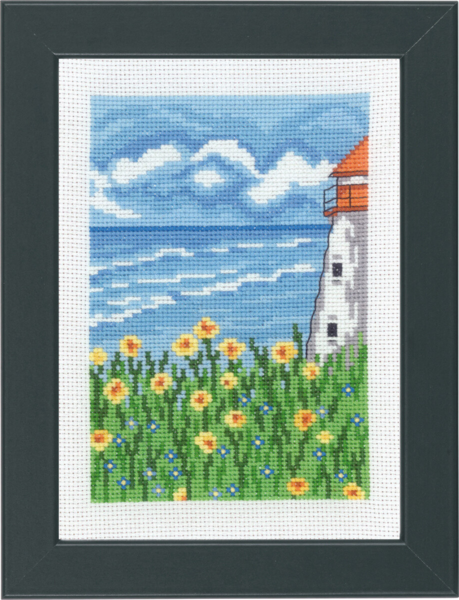 Broderikit Fyrtårn 13 x 18 cm