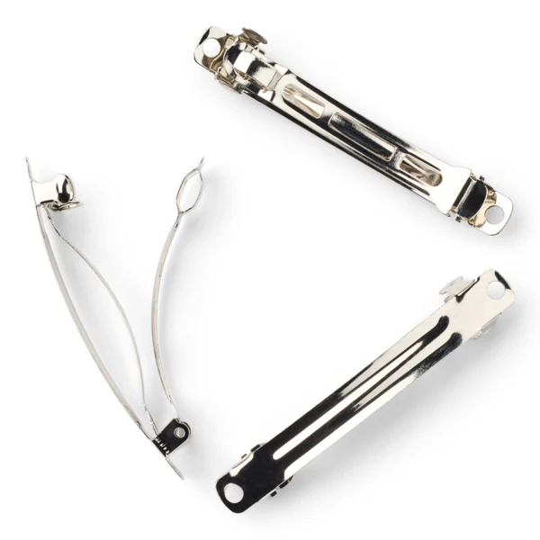 LindeHobby Hårspænder, Sølv, 6 mm, 3 stk