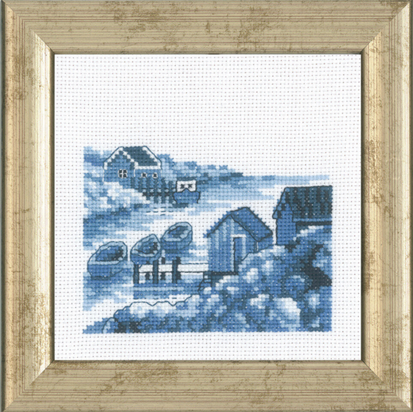 Broderikit Skærgården R5995 12x12 cm