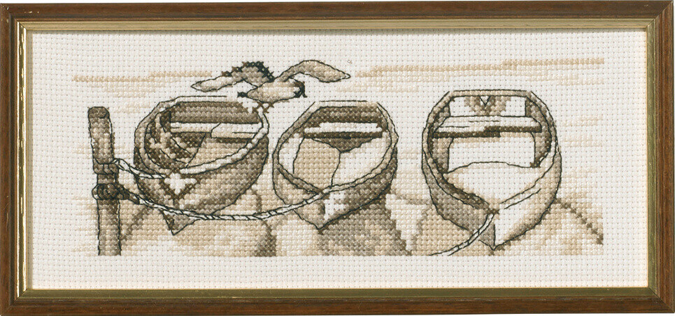 Broderikit Både R5619 22 x 9 cm