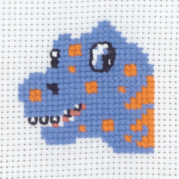 Broderikit Dinosaur 8 x 8 cm