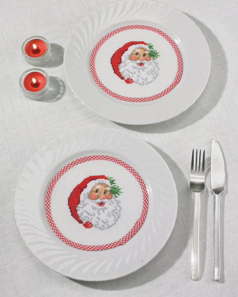 Broderikit Julemand flacon Ø16 cm