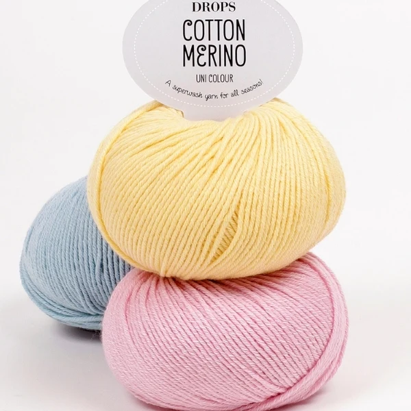 jul Tilladelse undertøj DROPS Cotton Merino - køb billigt kvalitetsgarn online