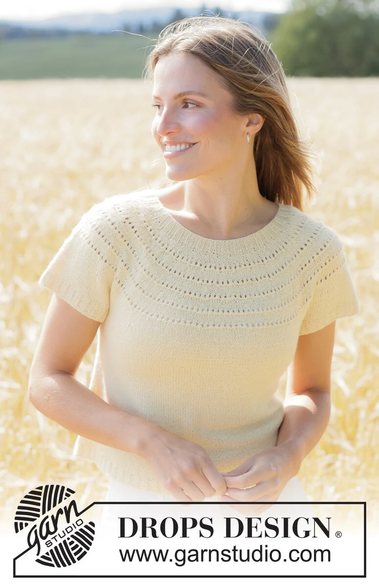 268-32 Spring Rings Top by DROPS Design - Køb billigt her