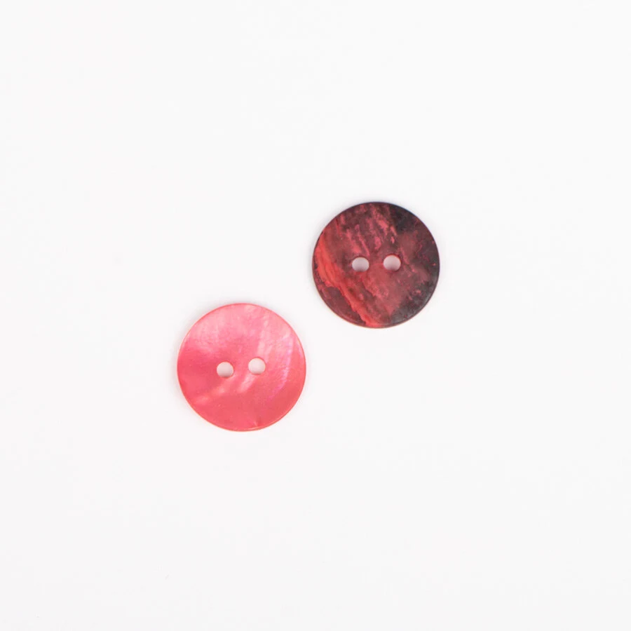 DROPS Rund rød, knap, 15 mm (nr. 605) - Køb billigt her