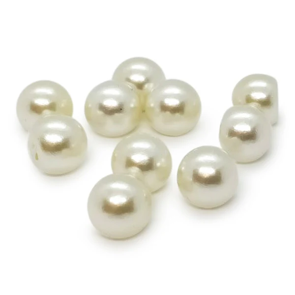 HobbyArts Plastikknapper, Perle, 10 stk - Køb her
