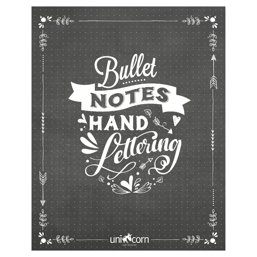 Bullet Notes Hand Lettering - Køb billigt her